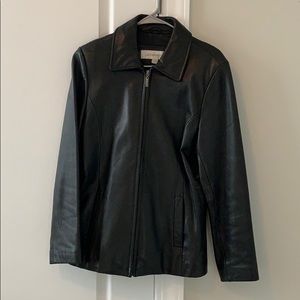 Liz Claiborne genuine leather jacket size medium